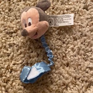Disney Mickey pacifier clip blue